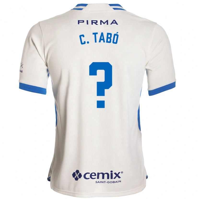 Danxen Hombre Camiseta Christian Tabo #0 Blanco Azul Rojo 2ª Equipación 2026/27 La Camisa