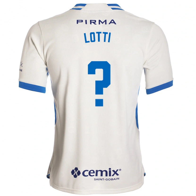 Danxen Hombre Camiseta Augusto Lotti #0 Blanco Azul Rojo 2ª Equipación 2026/27 La Camisa