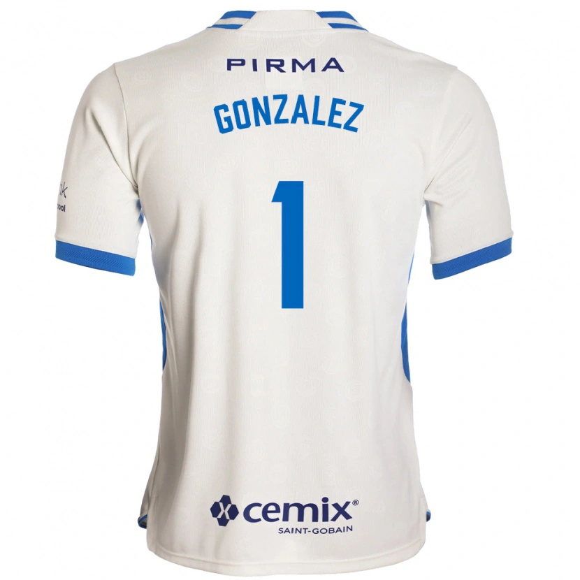 Danxen Hombre Camiseta Itzayana Gonzalez #1 Blanco Azul Rojo 2ª Equipación 2026/27 La Camisa