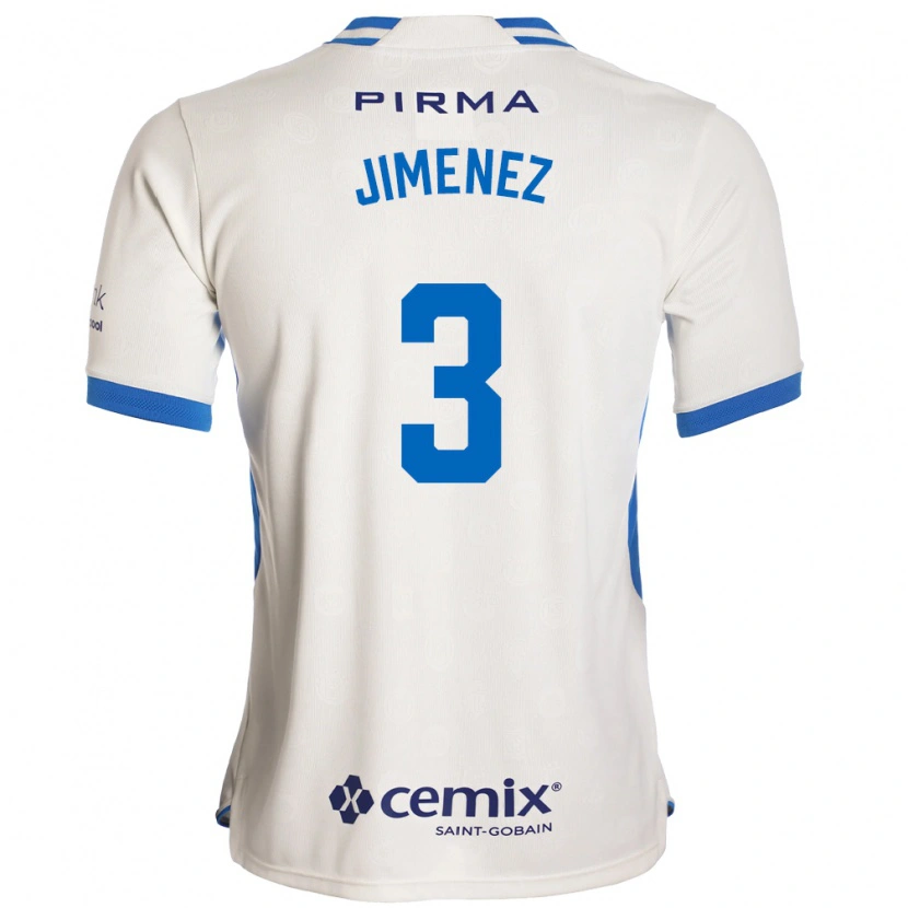 Danxen Hombre Camiseta Jaiber Jimenez #3 Blanco Azul Rojo 2ª Equipación 2026/27 La Camisa