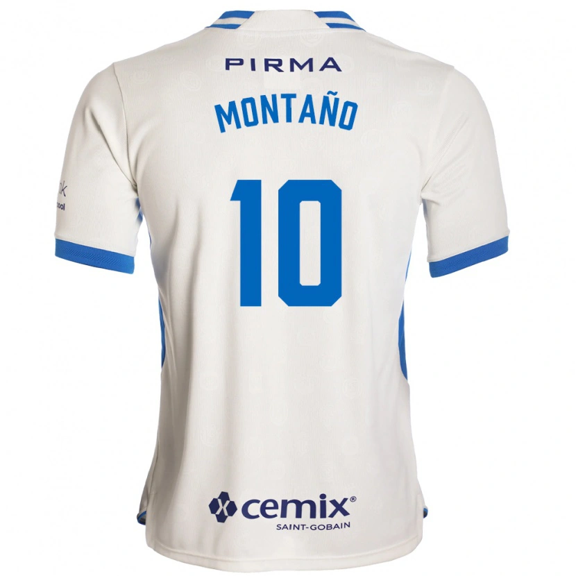 Danxen Hombre Camiseta Andrés Montaño #10 Blanco Azul Rojo 2ª Equipación 2026/27 La Camisa