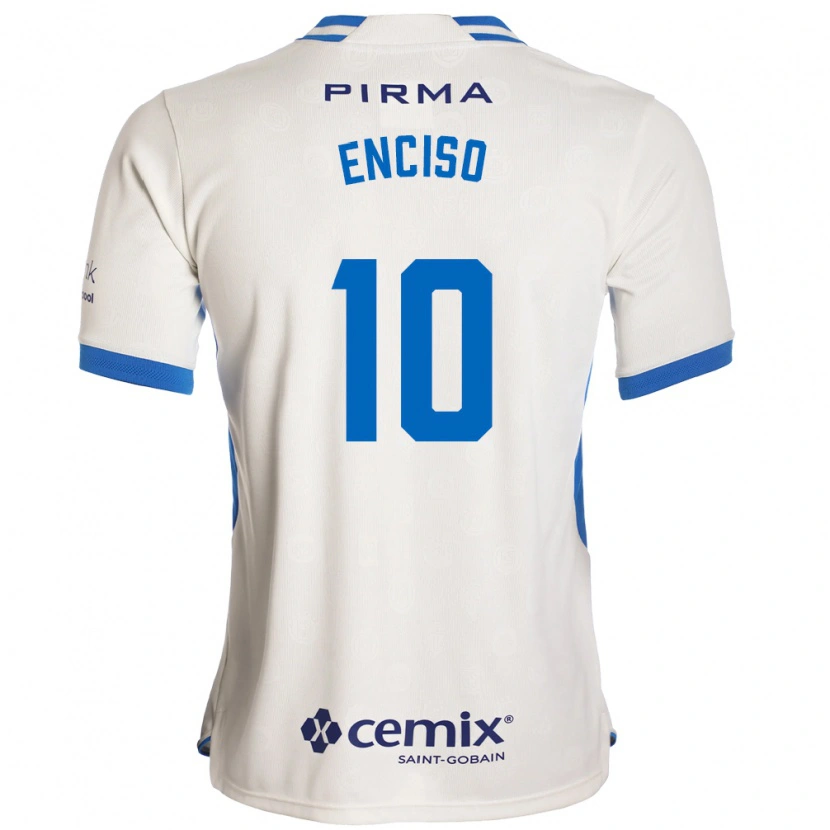Danxen Hombre Camiseta Martha Enciso #10 Blanco Azul Rojo 2ª Equipación 2026/27 La Camisa