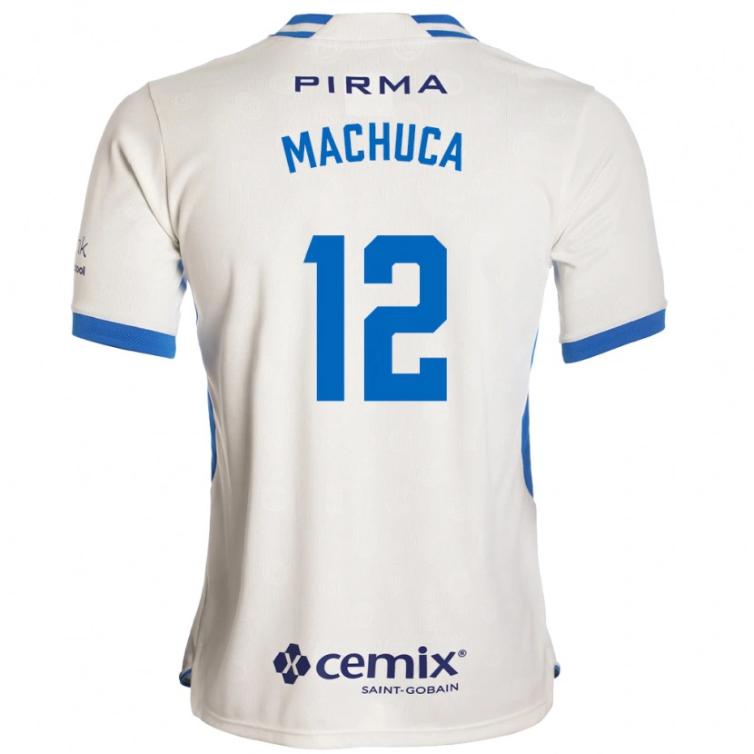 Danxen Hombre Camiseta Gabriela Machuca #12 Blanco Azul Rojo 2ª Equipación 2026/27 La Camisa