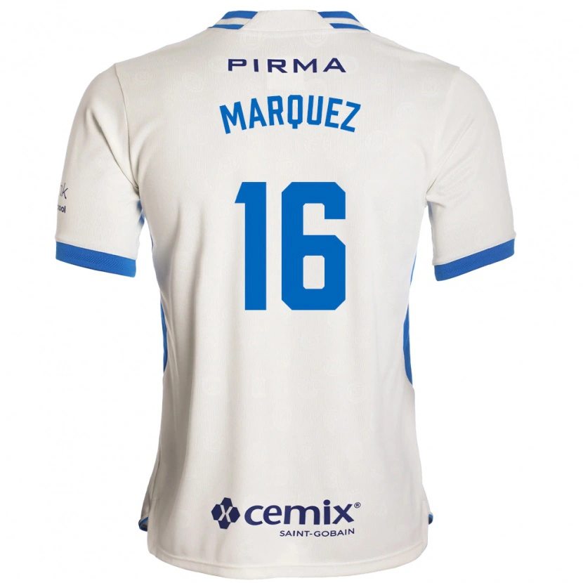 Danxen Hombre Camiseta Jeremy Márquez #16 Blanco Azul Rojo 2ª Equipación 2026/27 La Camisa