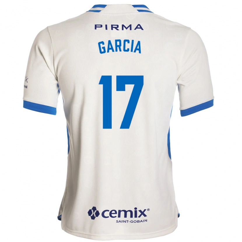 Danxen Hombre Camiseta Amaury García #17 Blanco Azul Rojo 2ª Equipación 2026/27 La Camisa
