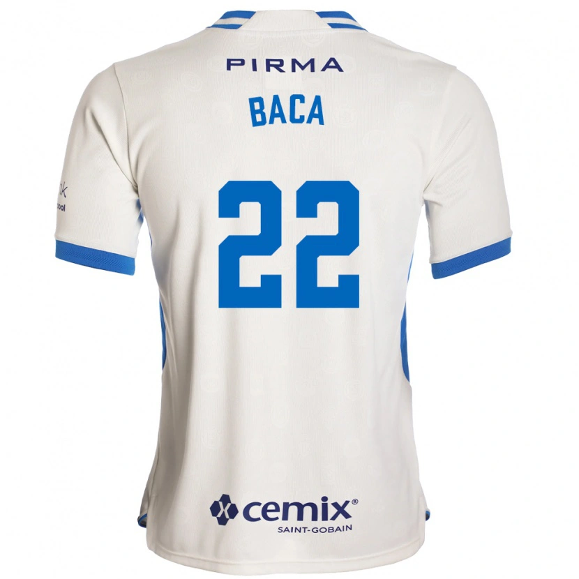 Danxen Hombre Camiseta Rafael Baca #22 Blanco Azul Rojo 2ª Equipación 2026/27 La Camisa