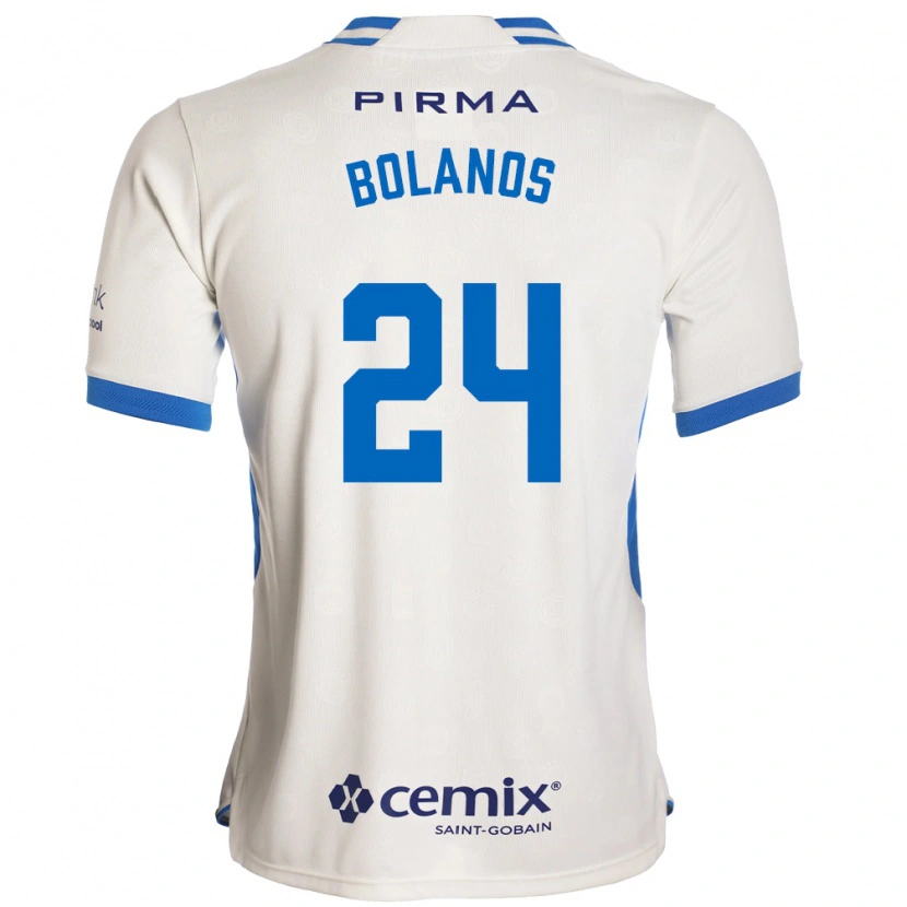Danxen Hombre Camiseta Jatziry Bolanos #24 Blanco Azul Rojo 2ª Equipación 2026/27 La Camisa