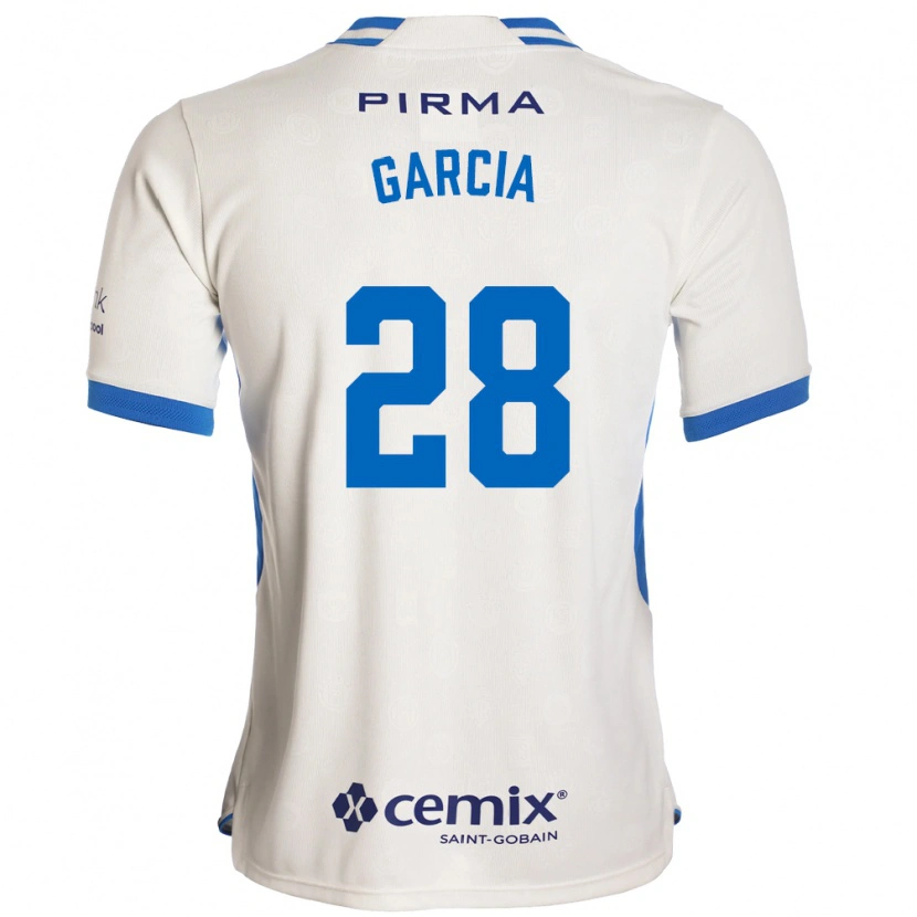 Danxen Hombre Camiseta Ana Garcia #28 Blanco Azul Rojo 2ª Equipación 2026/27 La Camisa