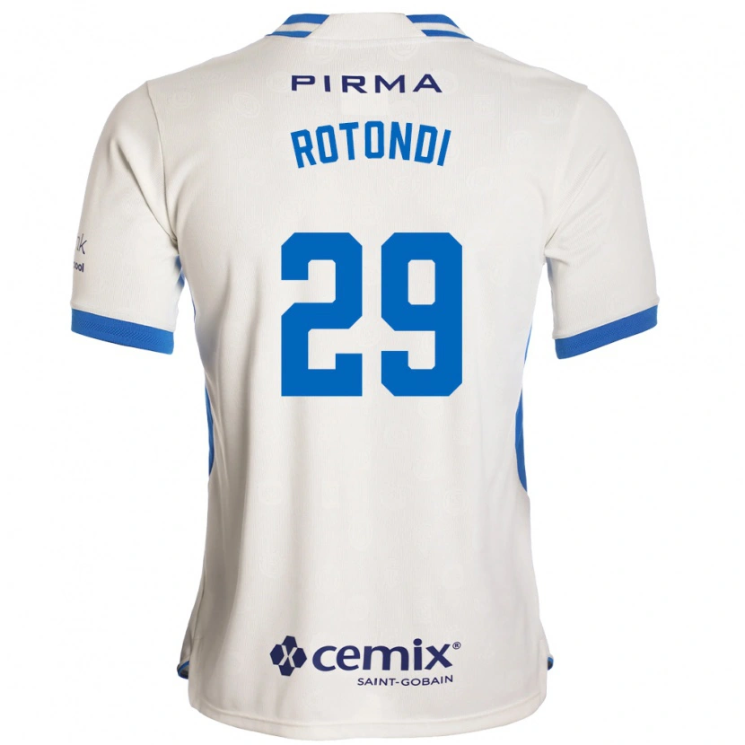 Danxen Hombre Camiseta Carlos Rotondi #29 Blanco Azul Rojo 2ª Equipación 2026/27 La Camisa