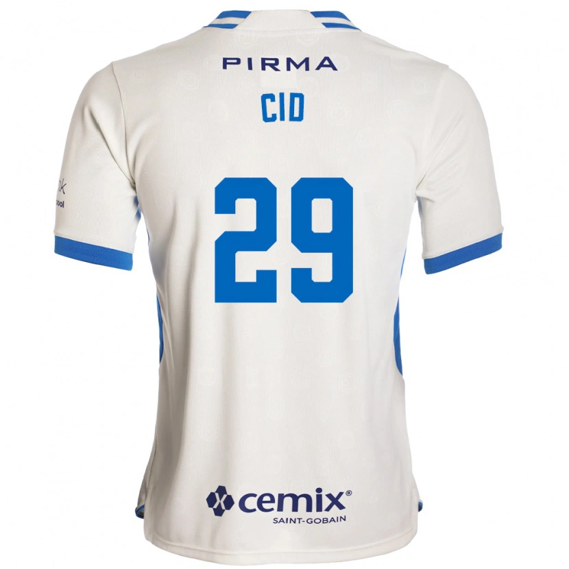 Danxen Hombre Camiseta Claudia Cid #29 Blanco Azul Rojo 2ª Equipación 2026/27 La Camisa