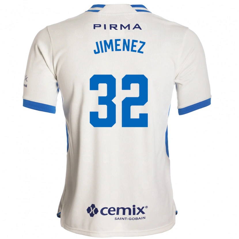 Danxen Hombre Camiseta Cristian Jiménez #32 Blanco Azul Rojo 2ª Equipación 2026/27 La Camisa