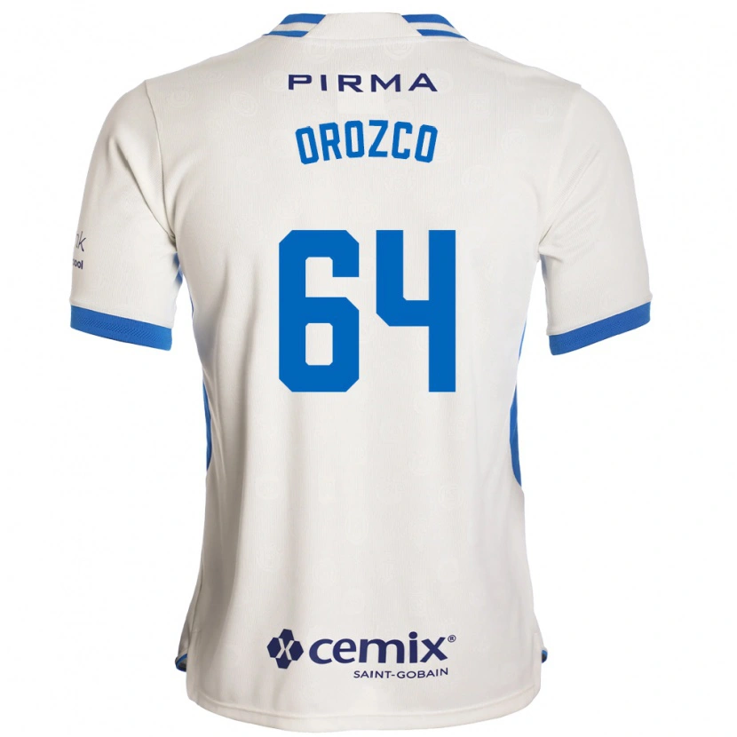 Danxen Hombre Camiseta Fabrizzio Orozco #64 Blanco Azul Rojo 2ª Equipación 2026/27 La Camisa