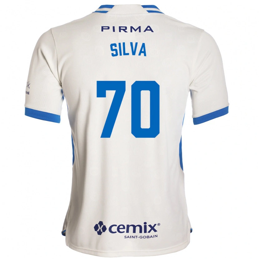 Danxen Hombre Camiseta Iván Silva #70 Blanco Azul Rojo 2ª Equipación 2026/27 La Camisa
