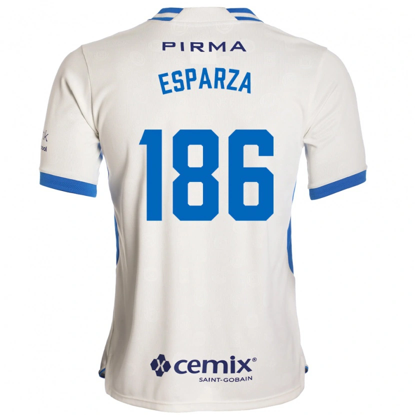 Danxen Hombre Camiseta Rogelio Esparza #186 Blanco Azul Rojo 2ª Equipación 2026/27 La Camisa