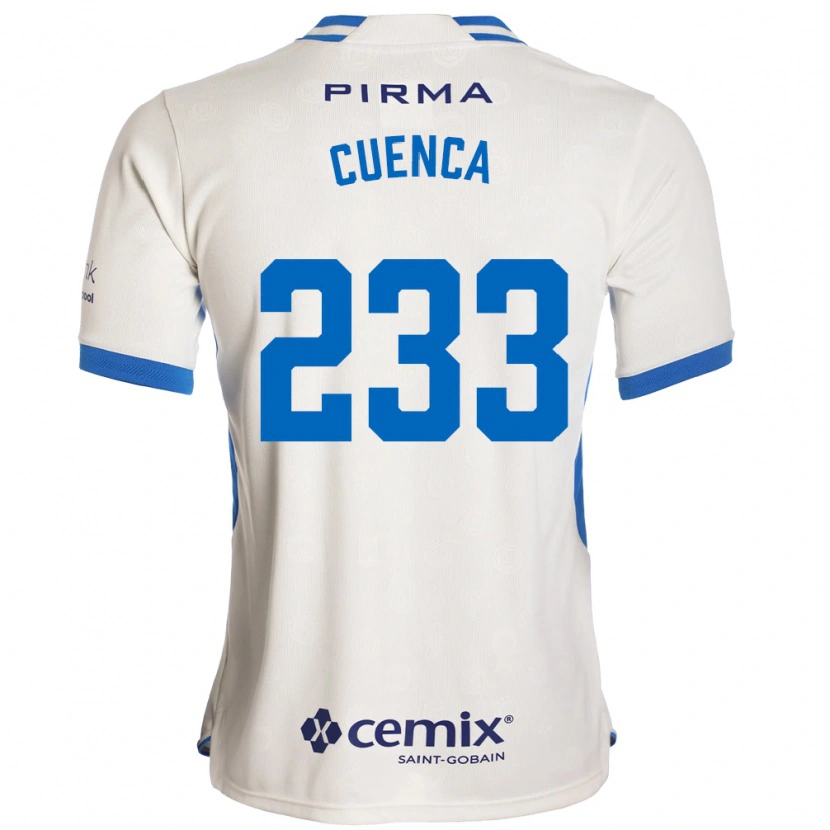 Danxen Hombre Camiseta Yazziel Cuenca #233 Blanco Azul Rojo 2ª Equipación 2026/27 La Camisa