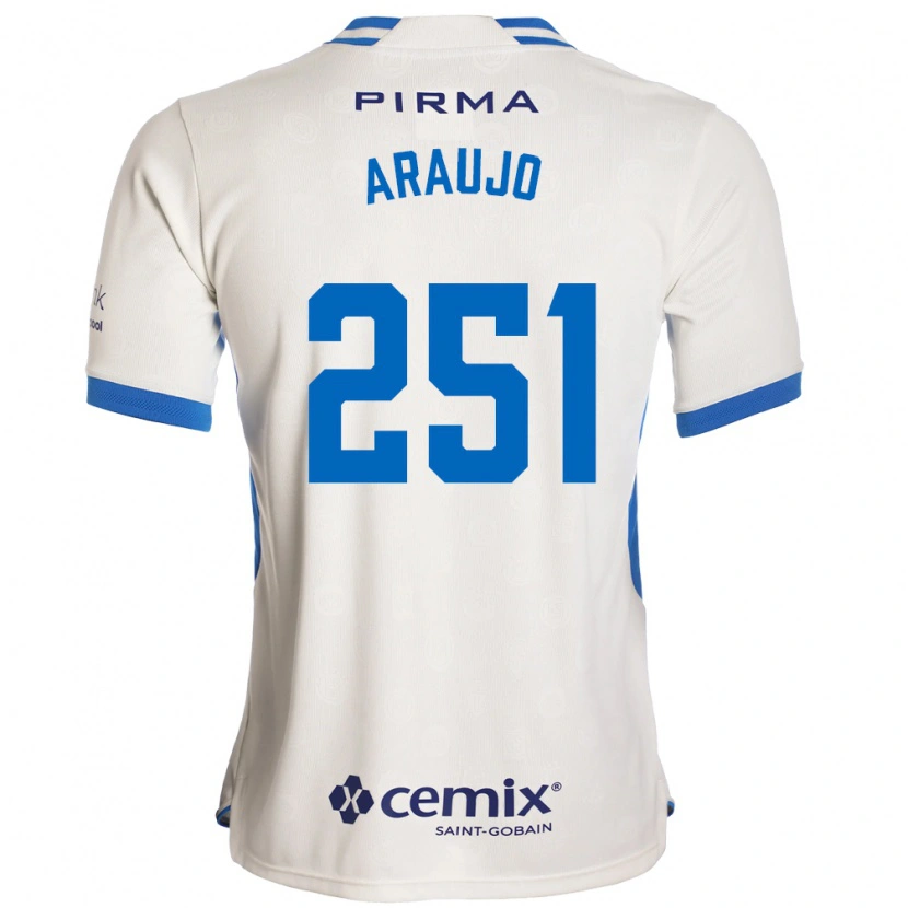 Danxen Hombre Camiseta Francisco Araujo #251 Blanco Azul Rojo 2ª Equipación 2026/27 La Camisa