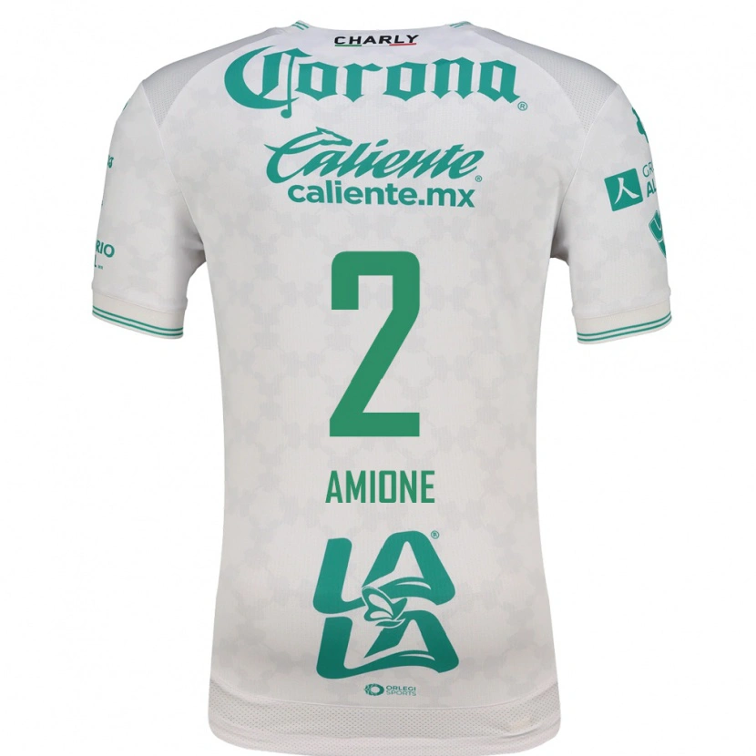 Danxen Hombre Camiseta Bruno Amione #2 Verde Claro Blanco 2ª Equipación 2026/27 La Camisa
