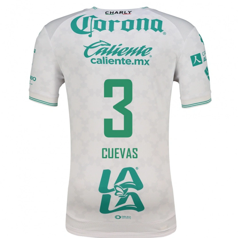 Danxen Hombre Camiseta Mauricio Cuevas #3 Verde Claro Blanco 2ª Equipación 2026/27 La Camisa