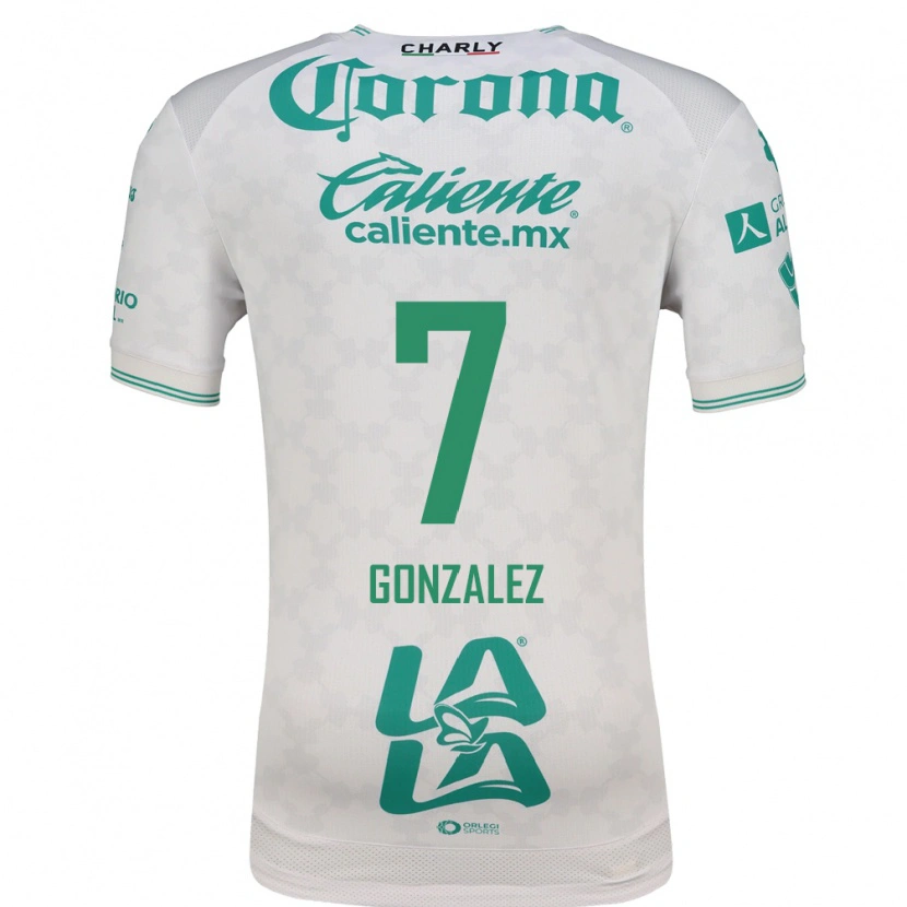 Danxen Hombre Camiseta Diego González #7 Verde Claro Blanco 2ª Equipación 2026/27 La Camisa