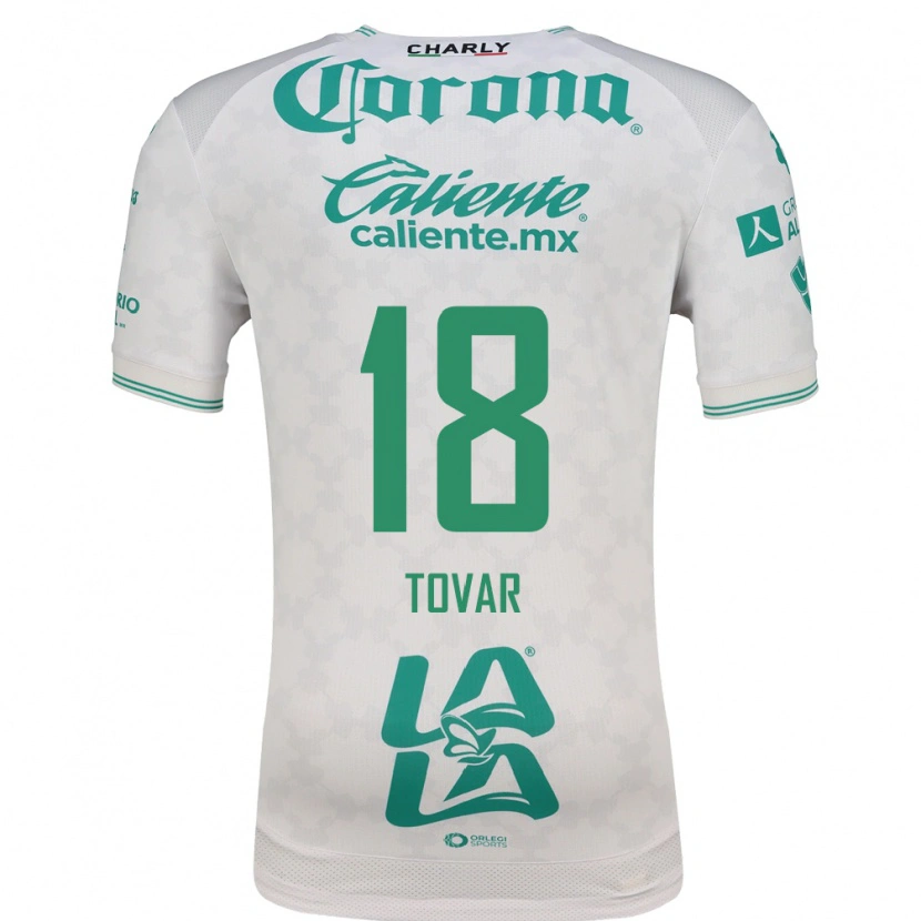 Danxen Hombre Camiseta Arlett Tovar #18 Verde Claro Blanco 2ª Equipación 2026/27 La Camisa