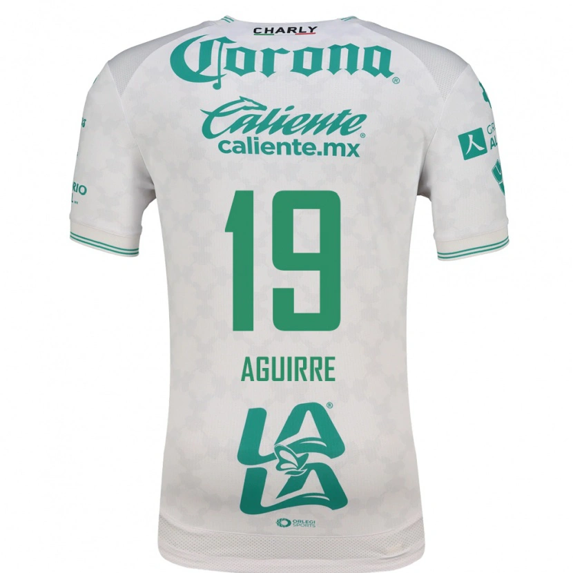 Danxen Hombre Camiseta Eduardo Aguirre #19 Verde Claro Blanco 2ª Equipación 2026/27 La Camisa