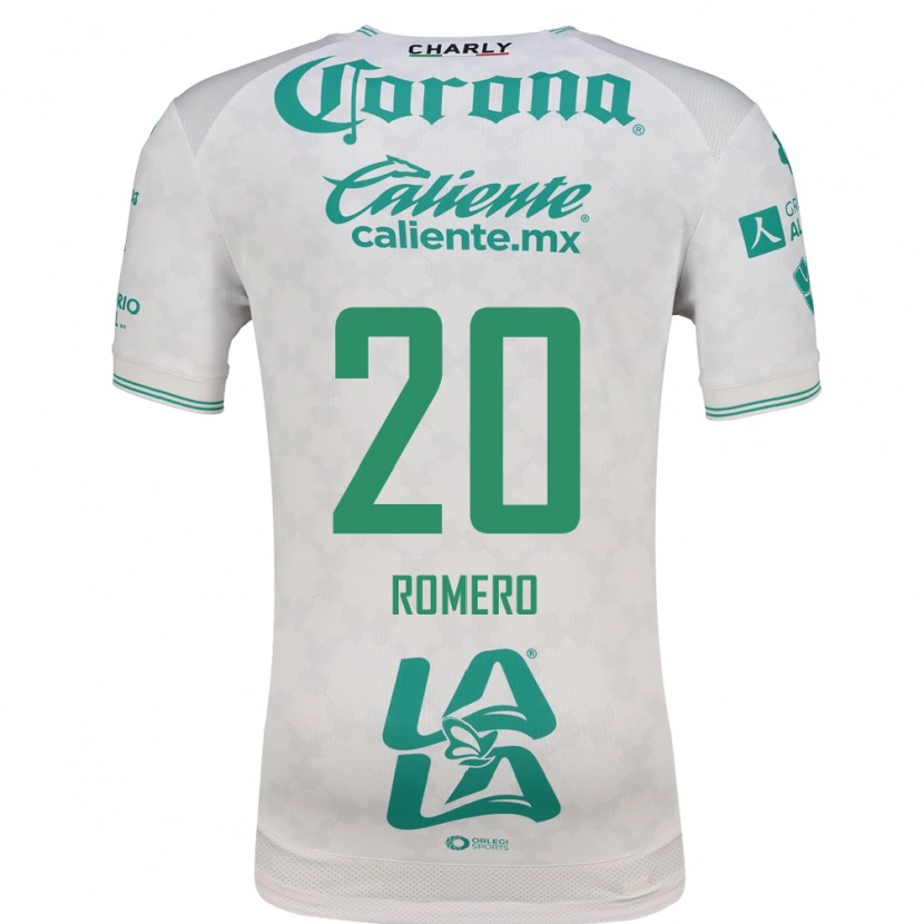 Danxen Hombre Camiseta Lia Romero #20 Verde Claro Blanco 2ª Equipación 2026/27 La Camisa