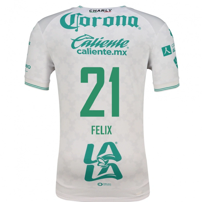Danxen Hombre Camiseta Judith Félix #21 Verde Claro Blanco 2ª Equipación 2026/27 La Camisa