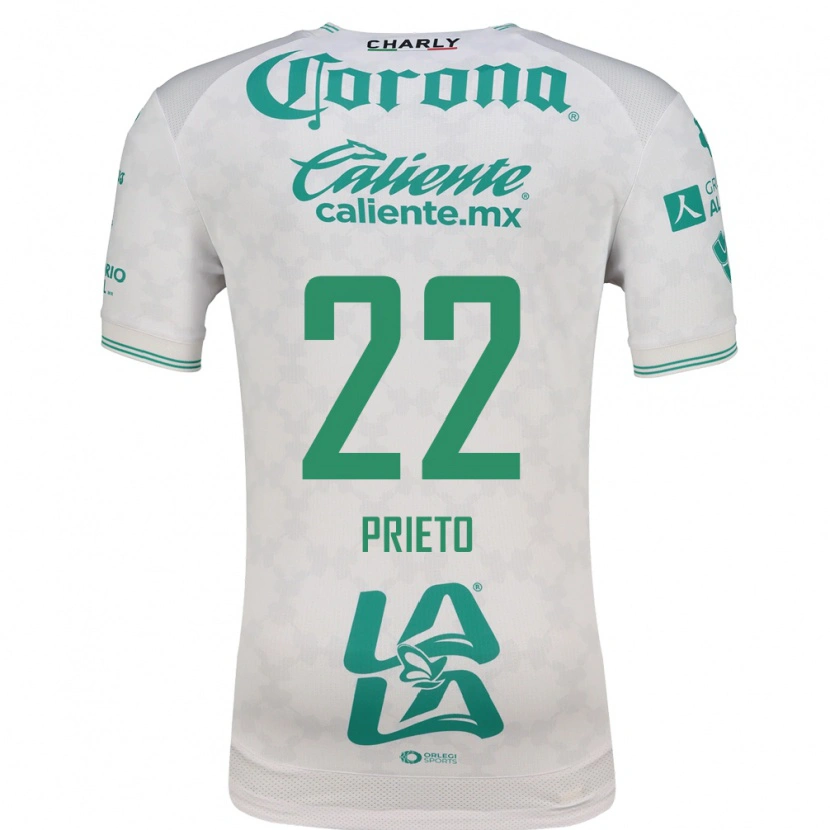 Danxen Hombre Camiseta Ronaldo Prieto #22 Verde Claro Blanco 2ª Equipación 2026/27 La Camisa