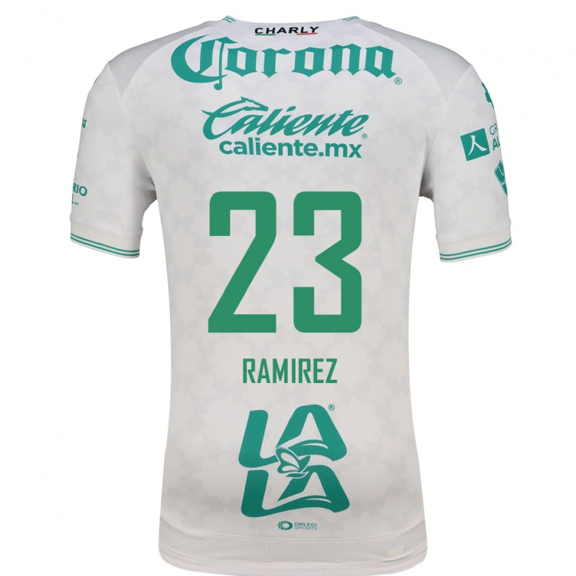 Danxen Hombre Camiseta Alexxandra Ramirez #23 Verde Claro Blanco 2ª Equipación 2026/27 La Camisa
