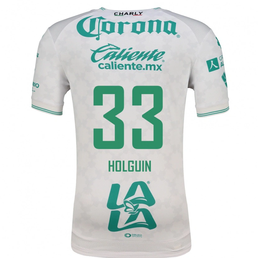 Danxen Hombre Camiseta Héctor Holguín #33 Verde Claro Blanco 2ª Equipación 2026/27 La Camisa
