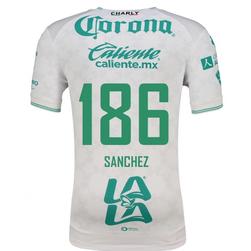 Danxen Hombre Camiseta David Sánchez #186 Verde Claro Blanco 2ª Equipación 2026/27 La Camisa