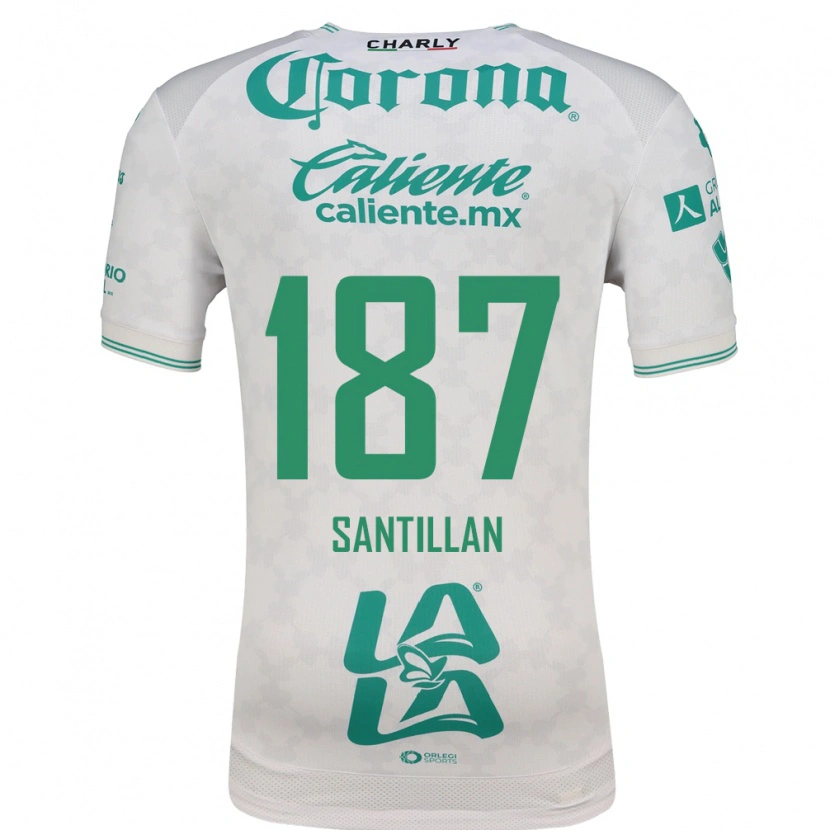 Danxen Hombre Camiseta Emilio Santillán #187 Verde Claro Blanco 2ª Equipación 2026/27 La Camisa