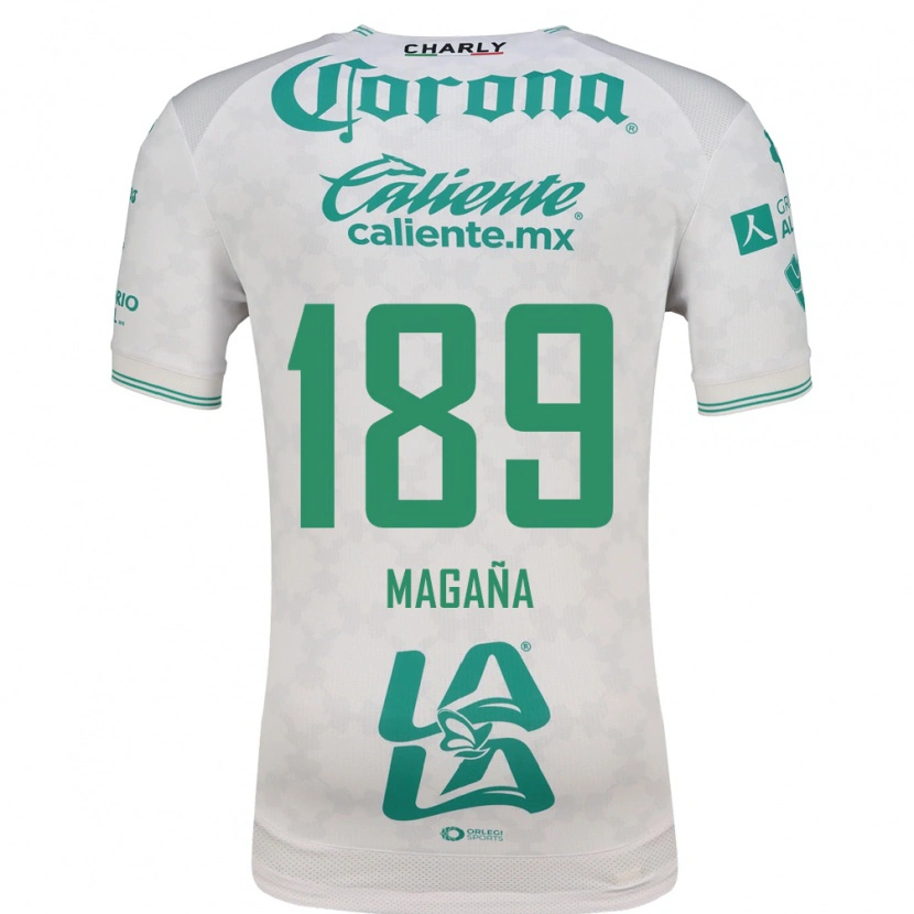 Danxen Hombre Camiseta Emilio Magaña #189 Verde Claro Blanco 2ª Equipación 2026/27 La Camisa