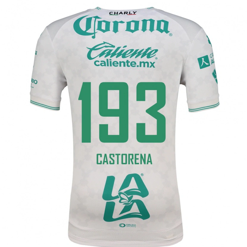 Danxen Hombre Camiseta Damián Castorena #193 Verde Claro Blanco 2ª Equipación 2026/27 La Camisa
