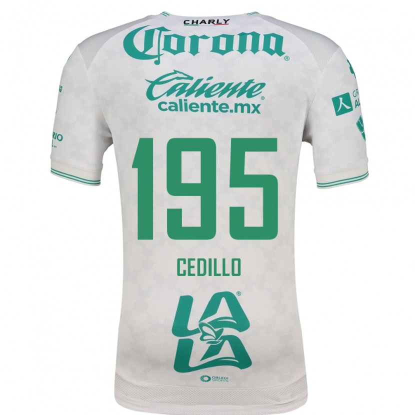 Danxen Hombre Camiseta Nelson Cedillo #195 Verde Claro Blanco 2ª Equipación 2026/27 La Camisa
