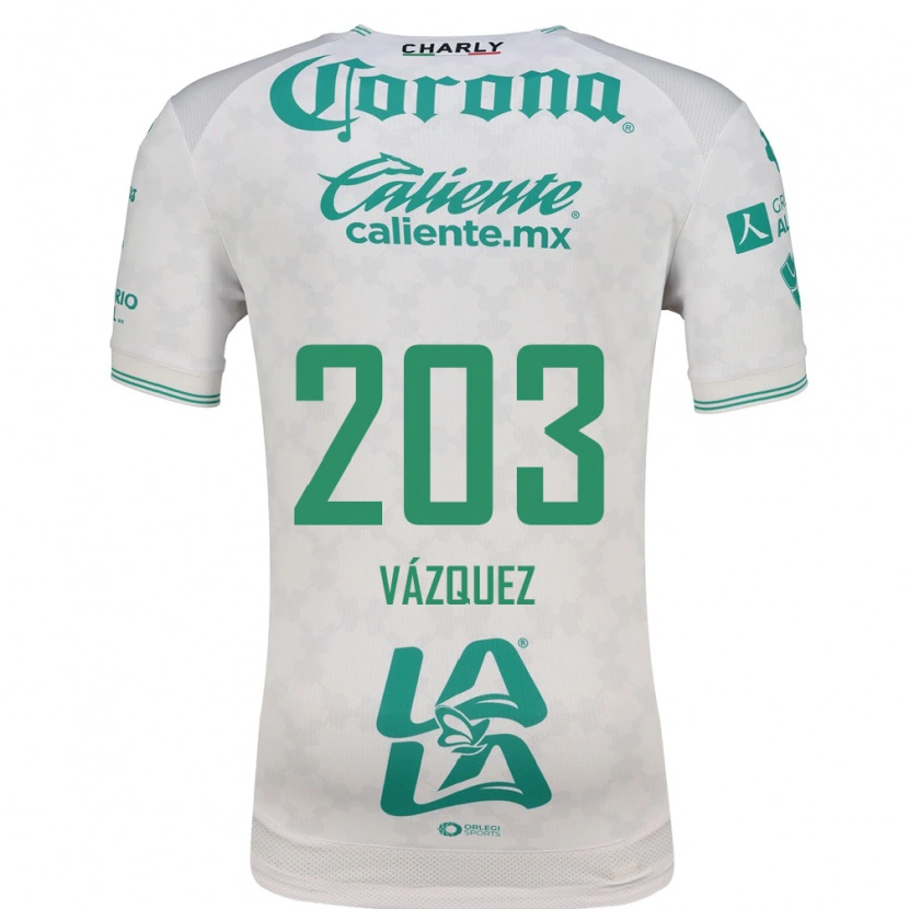 Danxen Hombre Camiseta Ángel Vázquez #203 Verde Claro Blanco 2ª Equipación 2026/27 La Camisa