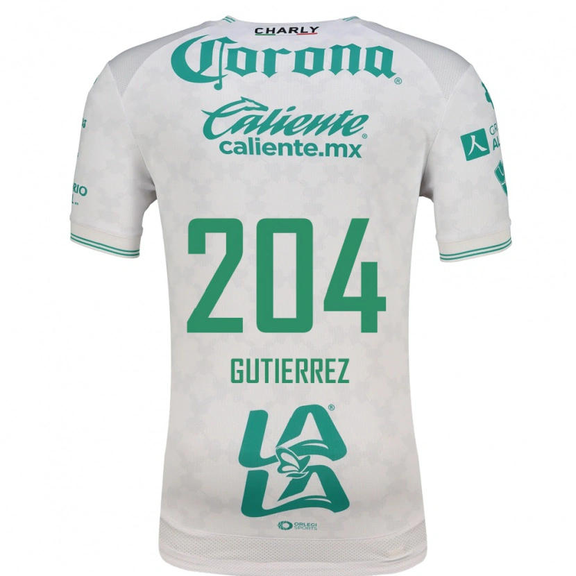 Danxen Hombre Camiseta Gabriel Gutiérrez #204 Verde Claro Blanco 2ª Equipación 2026/27 La Camisa