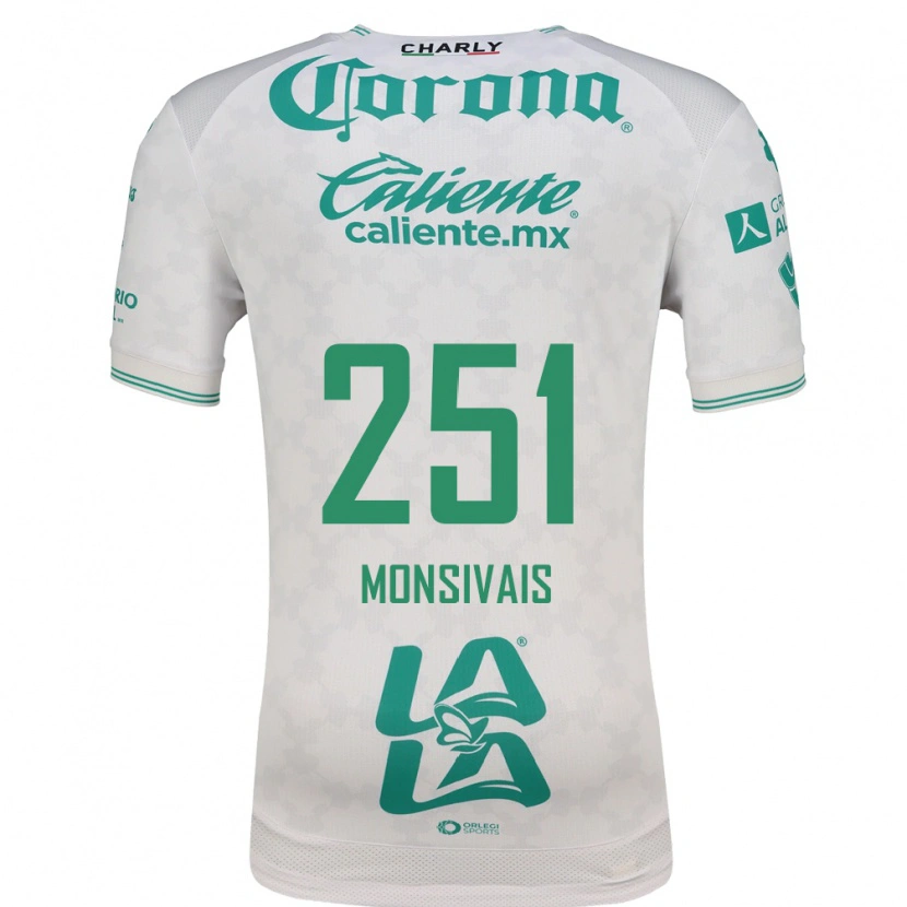 Danxen Hombre Camiseta Giovani Monsivais #251 Verde Claro Blanco 2ª Equipación 2026/27 La Camisa