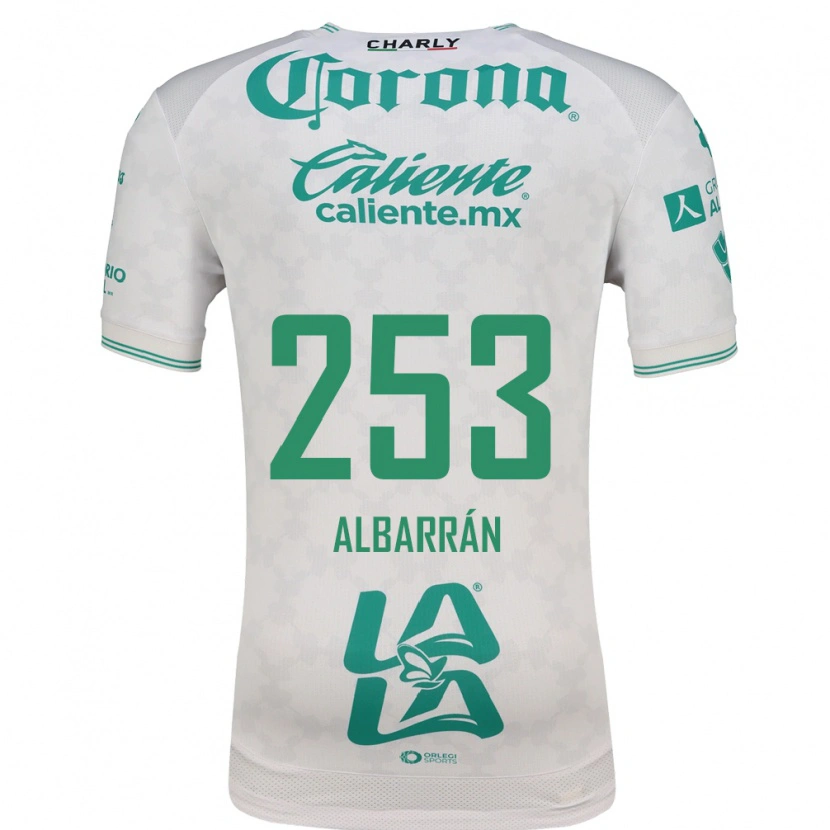Danxen Hombre Camiseta Rodrigo Albarrán #253 Verde Claro Blanco 2ª Equipación 2026/27 La Camisa