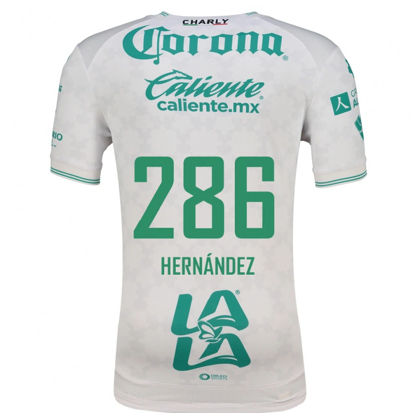 Danxen Hombre Camiseta Diego Hernández #286 Verde Claro Blanco 2ª Equipación 2026/27 La Camisa