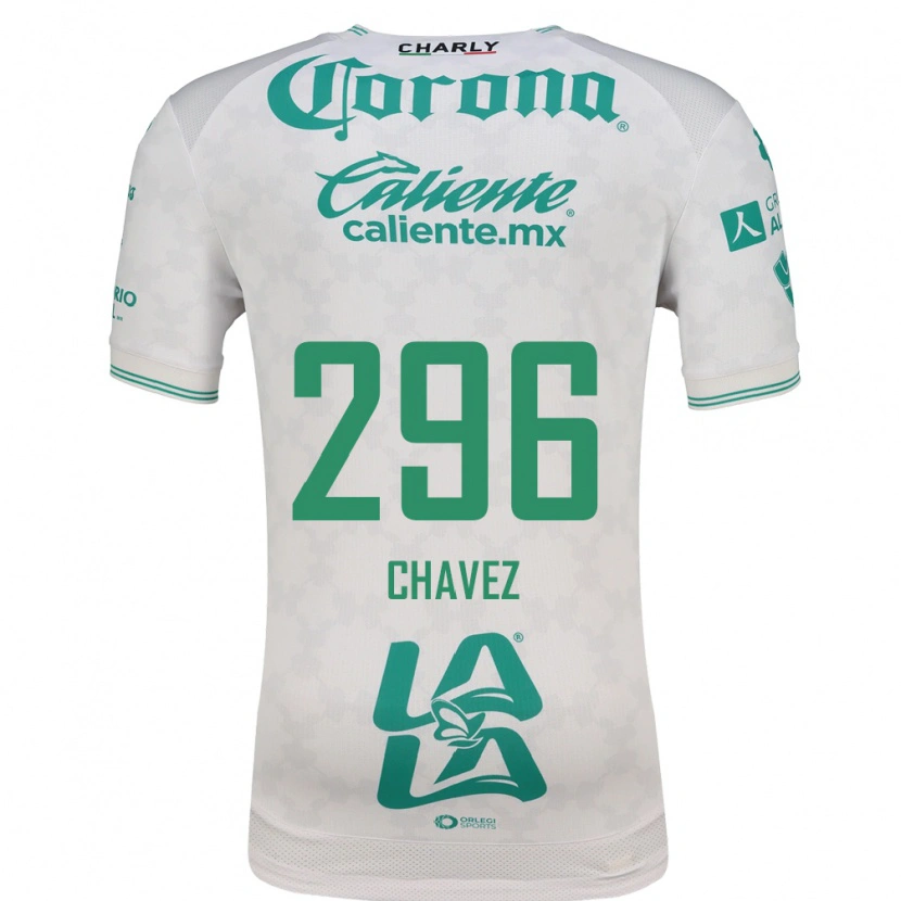 Danxen Hombre Camiseta Justin Chávez #296 Verde Claro Blanco 2ª Equipación 2026/27 La Camisa