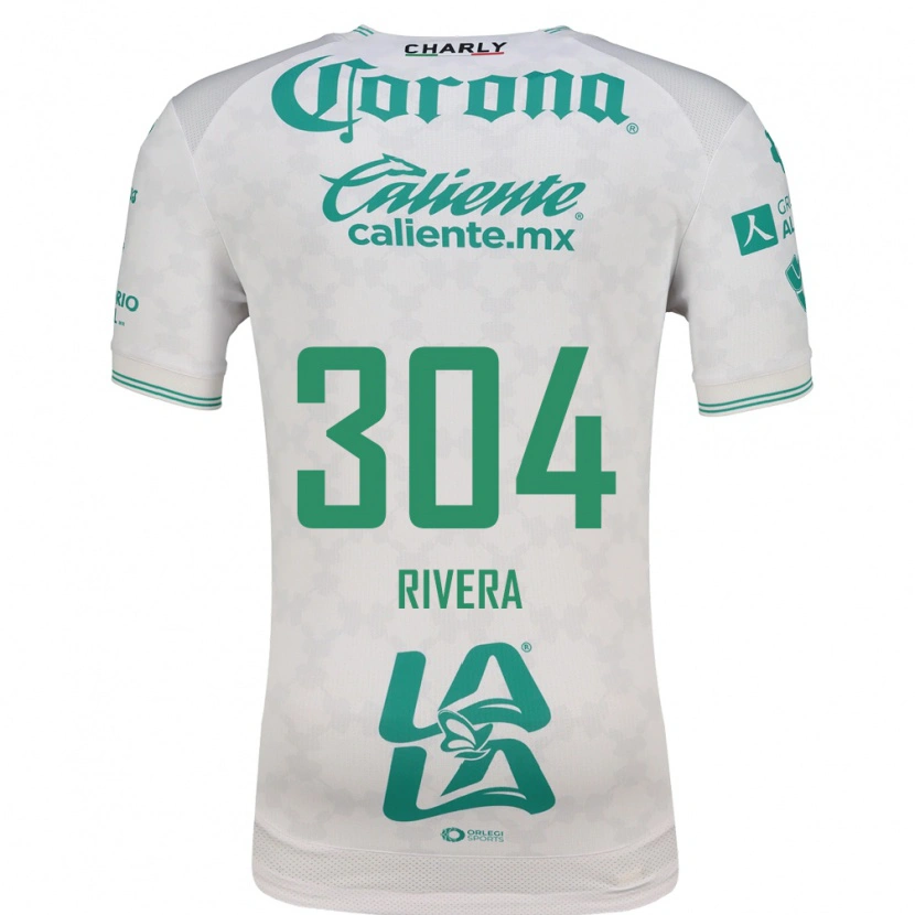 Danxen Hombre Camiseta Jorge Rivera #304 Verde Claro Blanco 2ª Equipación 2026/27 La Camisa