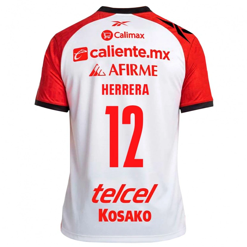 Danxen Hombre Camiseta Melissa Herrera #12 Rojo Blanco Negro 2ª Equipación 2026/27 La Camisa