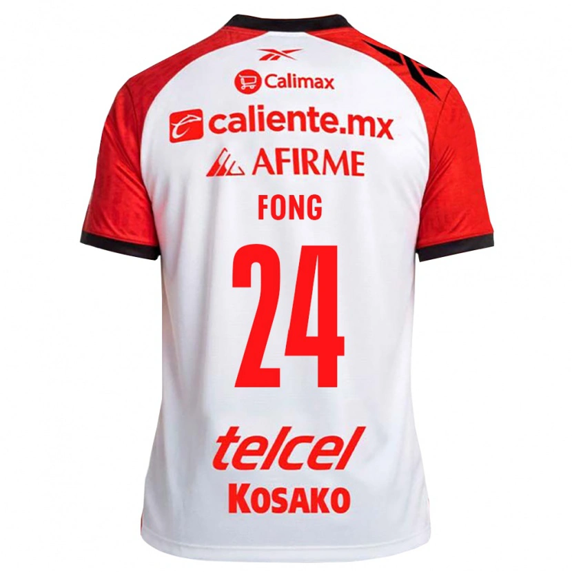Danxen Hombre Camiseta Michel Fong #24 Rojo Blanco Negro 2ª Equipación 2026/27 La Camisa