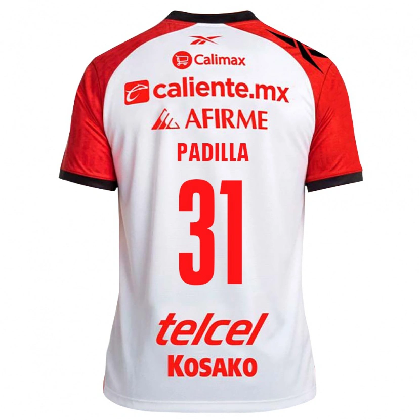 Danxen Hombre Camiseta Yael Padilla #31 Rojo Blanco Negro 2ª Equipación 2026/27 La Camisa