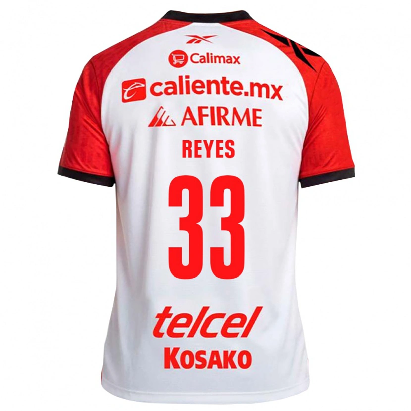Danxen Hombre Camiseta Jazmín Reyes #33 Rojo Blanco Negro 2ª Equipación 2026/27 La Camisa