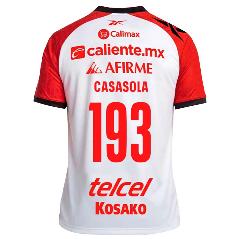 Danxen Hombre Camiseta Axel Casasola #193 Rojo Blanco Negro 2ª Equipación 2026/27 La Camisa