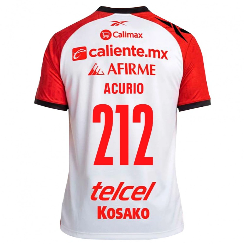 Danxen Hombre Camiseta Jhon Acurio #212 Rojo Blanco Negro 2ª Equipación 2026/27 La Camisa