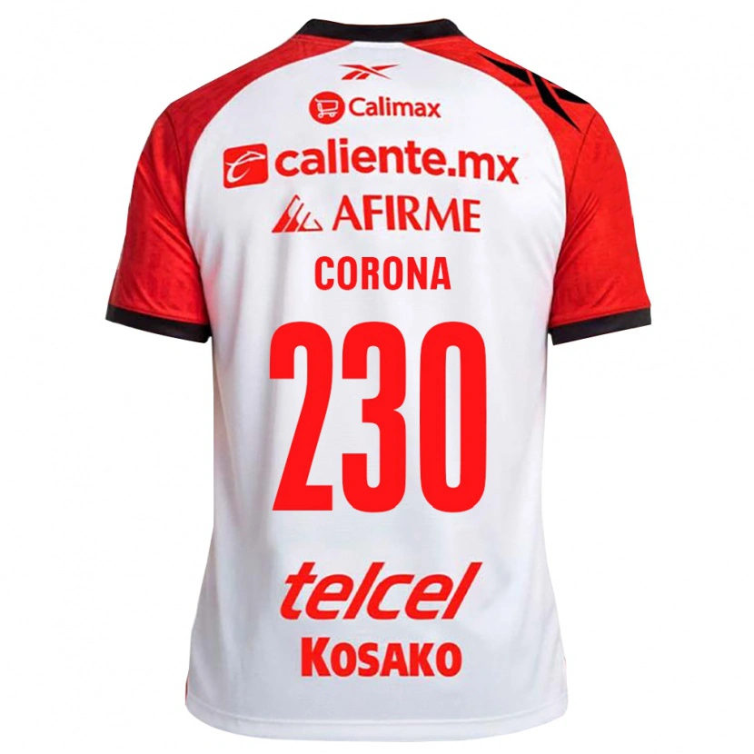 Danxen Hombre Camiseta José Corona #230 Rojo Blanco Negro 2ª Equipación 2026/27 La Camisa