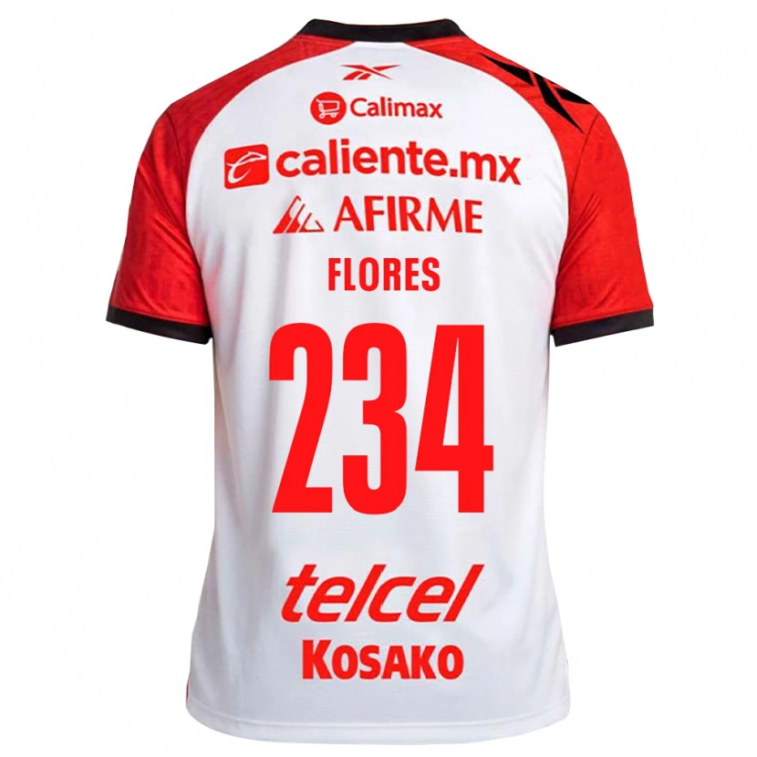 Danxen Hombre Camiseta Arath Flores #234 Rojo Blanco Negro 2ª Equipación 2026/27 La Camisa